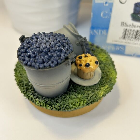 Vintage 1999 Blueberry 3” Candle Topper Our America Gift, New In Box - Picture 3 of 7